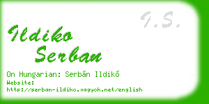ildiko serban business card