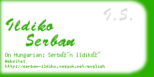 ildiko serban business card